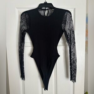 Laced Sleeve Bodysuit
